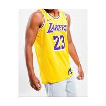 Nike LA Lakers Icon Basketball Jersey / Yellow / Lebron James / RRP £95 - Yellow - View 1