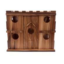 1pc Bird Nest Box, Random Color & Style, Wooden Breeding Box For Parrots, Tiger Finch, Peony Finch, Hatching, Warmth And Egg Laying - A - View 10
