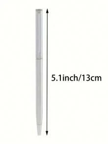 6-Pack Silvery Stainless Steel Retractable Ballpoint Pens, Medium Point Writing Nib, Smooth And Even Ink Flow, Sturdy And Durable - Multicolor - View 7