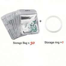 PVC Zipper Storage Bag, Suitable For Diamond Painting Accessories, Beads And Craft Supplies - Transparent Mesh Storage Bag, Suitable For Home And Office Use, Craft Storage Solution | Transparent Mesh Design | Transparent PVC Material - Multicolor - View 10