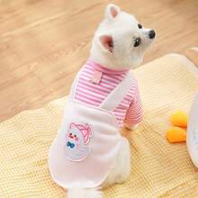 1pc Pet Dog/Cat T-Shirt Comfortable Casual Striped Pet Clothes, Suitable For Small And Medium Pets - Multicolor - View 17