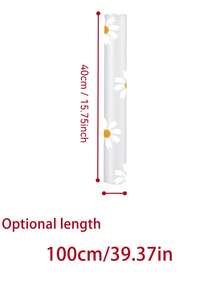 1 Roll Waterproof Non-Slip Plastic Shelf Liner, Multipurpose Cabinet Drawer Mat, Suitable For Kitchen, Refrigerator, Tabletop - Daisy Pattern - Multicolor - View 11