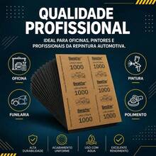 Kit 25 Lixas Dagua Grão 1000 Polimento E Acabamento Atacado - conjuntos - Visão 8