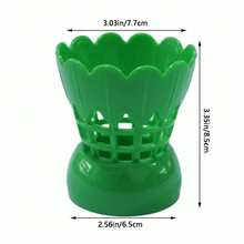 1pc Badminton Shaped Pen Holder, Hollow Plastic Storage Bucket, Desktop Stationery Organizer, Suitable For Office, Study, Home Use - Multi-color - View 9