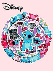 Stitch 50pcs Creative Cute Stickers, Fun Cartoon Designs. Suitable For Decorating Planner Pages, Notebooks, Keyboards, Mirrors, Storage Boxes, Wallets And Card Holders. Multiple Styles To Choose From, Free To Collage And Create, Easily Decorate Various Personal Items, Use Small Stickers To Create A Unique Lifestyle. - Multicolor - View 8