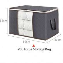 4* Large Anti Dust Clothes Storage Bag Quilt Blanket Storage Sort Home Organizer - View 7