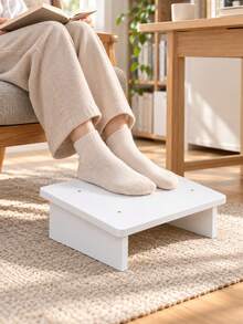1 Pc Low Foot Rest Stool, Sloped Footstool For Under Desk, Office And Living Room Furniture, Compact Foot Rest For Home Seating, Sofa And Vanity, Gift For Family And Friends - Multicolor - View 5