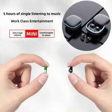 Invisible Wireless Earbuds, Ultra-Compact Mini Earphones With Deep Bass & Noise Isolation, Ideal For Sports, Sleep, Work & Classroom, 3 Colors Available, Perfect For Daily Use & Gift For Students & Fitness Enthusiasts - View 9
