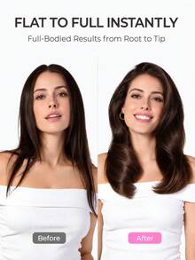 HYUNDAI 2-In-1 Titanium Alloy Blowout Brush | Anti-Frizz Blowout Brush For Dry & Straight Hair | Volumizing Hot Air Styling Tool Suitable For All Hair Types | Oval Barrel - Pink - View 2