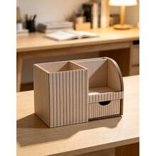 Business Office Pen Holder Black Large Capacity Drawer Desktop Organizer Box Boss Office Storage Boss Pen Holder - View 10