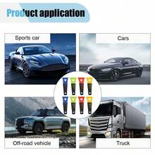 Ice Scraper For Car Windshield, No Scratch Plastic Ice Shovel Tools For Winter, Window Ice Snow Frost Removal Tool Accessories For Cars, Trucks, SUVs (8PCS) - Multicolor - View 5