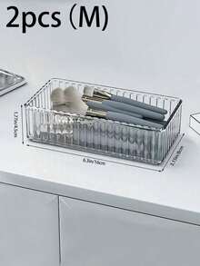 1/2/5/7/10/11 Pcs Multi-Functional Transparent Plastic Drawer Storage Box Set, Ideal For Cosmetic Storage And Bathroom Organization, Available In Multiple Sizes To Fit Every Room, Perfectly Fits Vanity And Bathroom Drawers, Stylish Cosmetic Display Rack, Enhances Home And Bedroom Decor, Perfect Holiday Gift Choice, Thanksgiving And Christmas Gift, Thoughtful New Year Gift, Unique Gift Box For Girlfriend, Essential Storage Solution For A Tidy And Stylish Home. - Clear - View 12