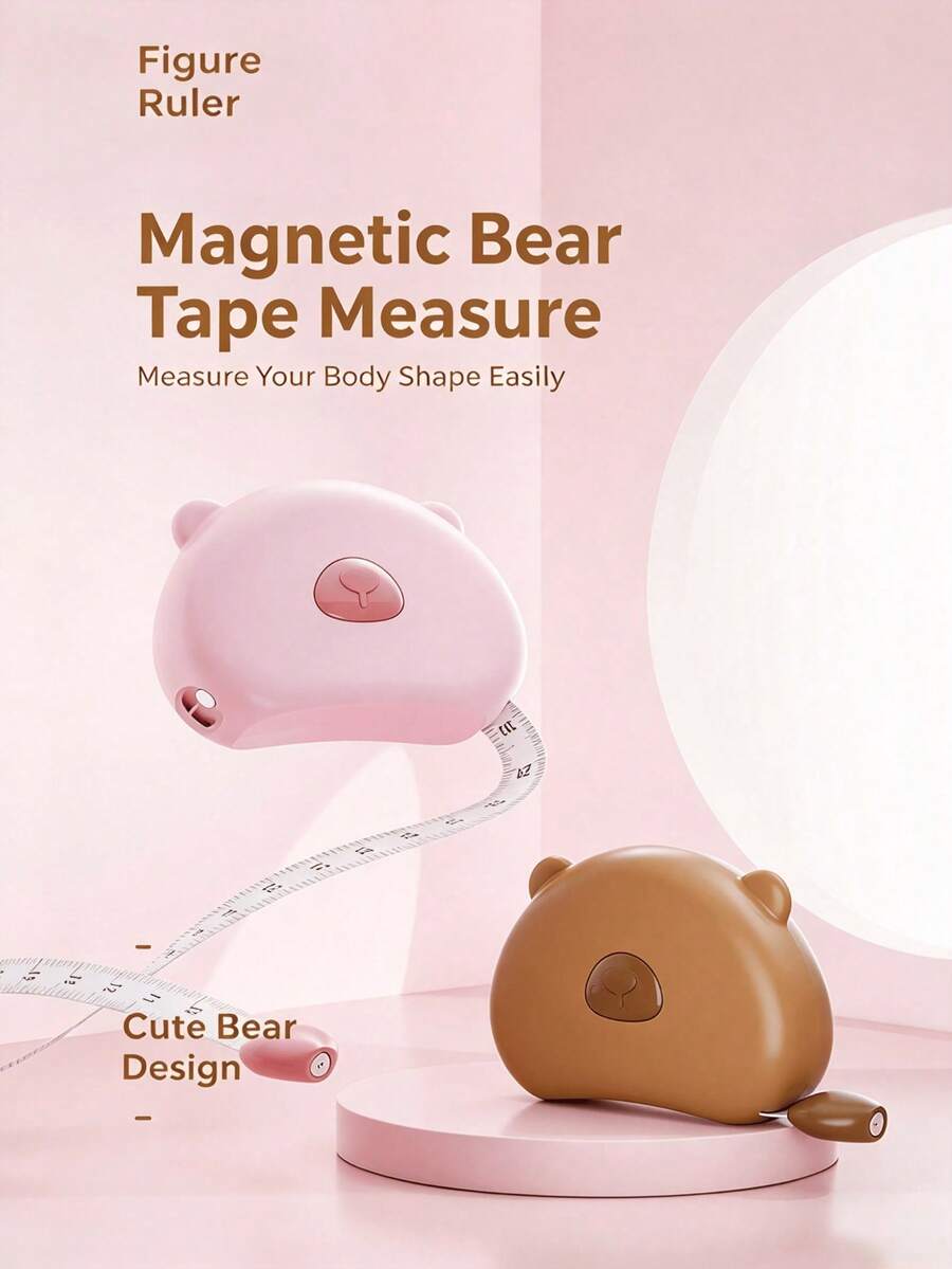 1pc Multi-Purpose Automatic Retractable Magnetic Tape Measure, Body Measurement Tape, Fitness Ruler, Soft Tape, Measure Chest Waist Hip, Fitness Measurement Chest Thigh Arm, Fitness Tape Measure, Home Circumference Ruler, Student Portable Soft Tape, Body Measurement Leg Waist Chest Tape, Measuring Ruler