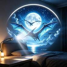 1 Set 360° Rotatable Jurassic Dinosaur Projection Light, USB Powered Jurassic Theme Night Light, Creates Atmosphere, LED Spotlight Projection Suitable For Bedroom Home Decor And Party, Cool Birthday Gift For Dinosaur Fans - Dinosaur Theme - View 4