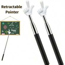 1pc 5pcs Telescopic Reading Pointer - Teacher's Teaching Tool, Baton, Whiteboard Pointer, Suitable For Piano Teaching And Home Reading - Multicolor - View 1