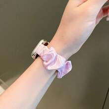 Slim Elastic Scrunchie Strap Compatible With Huawei Watch Fit5Pro Fit5 Fit4Pro Fit4 Fit3 Chiffon Ice Silk Loop Bracelet For Girls - HW-fit5/5Pro/4/4Pro/3 - View 3
