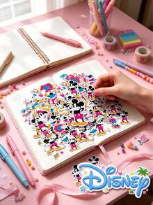50 Buah Stiker Disney Mickey Mouse, Stiker Kartun Tahan Air PVC, Stiker Warna-warni Perekat Sendiri untuk Casing Ponsel, Laptop, Buku Catatan, Scrapbook, Perencana, Jurnal, Kerajinan DIY, Perlengkapan Kantor Sekolah, Dekorasi Pesta, Penyegelan Hadiah - MultiWarna - View 10