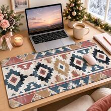 1pc Southwest Geometric Mouse Pad, Inspired By Diamond And Arrow Patterns, Large Desk Mat For Home Office And Gaming, Size S/M/L/XL - View 8