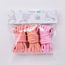 6mm Matte Polyester Core-Spun Paracord, 3 Textures 2 Meters Each, Multi-Purpose Braided Cord For Bag Straps Pet Leashes Phone Lanyards - 6mm 3-color Rope - View 17