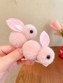 2/4pcs Women's Easter Hair Accessories Set - Cute Rabbit Hair Clips, Mini Hair Clips Suitable For Fine Hair - Multicolor - View 10