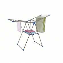 Foldable Clothes Drying Rack, Gullwing Stainless Steel Laundry Airer, Portable Space Saving Indoor Outdoor Garment Rack With Shoe Shelf For Balcony, Apartment, Laundry Room - A - View 6