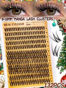MEM 144pcs-Style False Eyelash Clusters Offering A Fresh, At-Home DIY New Experience. Lightweight And Soft, They Are Perfect For Beginners And Ideal For Various Occasions-From Daily Wear To Parties And Weddings. They Also Make An Excellent Holiday Gift - C - View 11