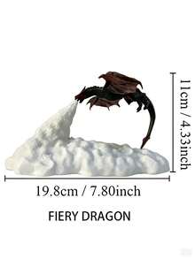 1pc 3D Printed Fire Breathing Dragon Night Light, USB Rechargeable LED Atmosphere Table Lamp, Fantasy Decor Light For Bedroom Desktop, Creative Holiday Birthday Gift - Multicolor - View 10