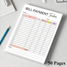 1pc Bill Record Book, Family Bill Expense Tracking Financial Management, Income & Expenditure Tracking, Supports Daily Expense Tracking, Monthly Financial Summary, Income & Expenditure Analysis, Budget Control, Suitable For Home, School And Business Use - A5 - View 5