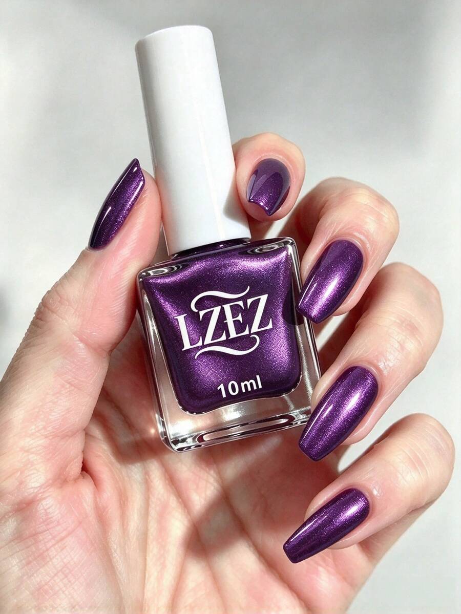 LZEZ 10ml/瓶 2026新款水性指甲油，快乾持久可卸除，夏季配色，女性美甲，節日禮物