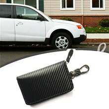 RFID Blocking Keyless Bag Car Key Signal Blocker Case Faraday Cage Fob Pouch - Black - View 7