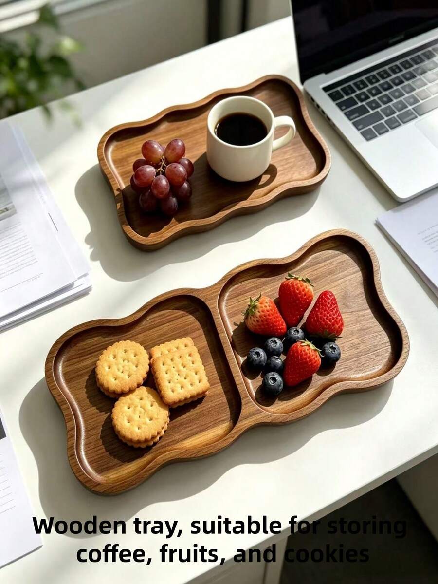Premium Wooden Tray, Suitable For Placing Cooked Foods, Cheese, Cakes And Cookies, Also Suitable For Placing Desserts, Fruits And Bread, Can Be Used For Placing Daily Items, Also Suitable For Restaurant, Living Room, Kitchen Wooden Tray - View 1