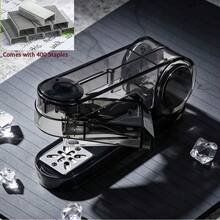 1pc Visible Rotatable Stapler With Scale Ruler, For Students To Sort Wrong‑Answer Notes, Dual‑Use For School Study And Office Work. - Single Piece - View 9