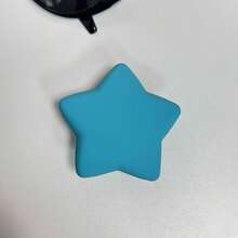 Liquid Silicone 3D Star & Heart Phone Grip Stand, Adhesive Expandable Portable Desktop Stand, Solid Color Minimalist Back Mount Stand, Foldable Multi-Function Phone Stand, Portable Air Cushion Phone Stand, Expandable Desktop Stand Slouchy Stand, Push-Pull Phone Grip Phone Accessory - Star Design - View 6