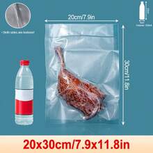 100/500pcs Transparent Embossed Texture Vacuum Sealer Bags, PE Nylon Breathable Food Storage Bags For Home And Commercial Use, Suitable For Meat, Seafood, Grains, Nuts, Dried Fruit, Medicine, Fresh Food Storage In Kitchen - Clear - View 37