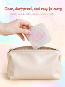 MAANGE 2pcs Triangle Cushion Powder Puff Set With 1 Breathable Storage Box, Dual-Use Dry And Wet, Easy Blending Makeup Sponge, Suitable For Contour, Nose, Eye Area Makeup, Can Be Placed In Home, Bathroom, Living Room, Bedroom Vanity, Convenient For Daily Facial Makeup, Portable, Essential Makeup Tool For Travel, Perfect Gift For Women And Girls. Room Decor, Beauty Sponge, Makeup Puff, Makeup Sponge, Makeup Sponge Set, Powder Puff, Triangle Powder Puff - Multicolor - View 10