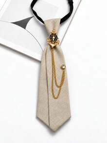 1pc Women's Wavy Double Layer Fashion Casual Personalized Neck Bow - Multicolor - View 5
