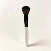 5Pcs White Handle Cosmetic Brushes, Soft Bristle Face & Eye Makeup Brush Kit - White - View 7