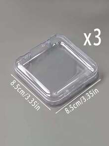 11/10/8/3/1pc-Transparent Nail Art Storage Box, Square Plastic Bracelet Storage Box, Acrylic Bracelet Storage Box, Multi-Functional Dust-Proof Jewelry Accessories Storage Box, Suitable For Organizing Pearls, Jewelry, Earrings, Necklaces, Bracelets, Etc. - Multicolor - View 16