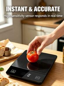 [Hot New Arrival] Smart Timer Coffee Scale, High-Precision Kitchen Scale With Timer And Weighing Functions, Precise Baking Tool Kitchen Scale, Design, Anti-Slip Silicone Pad On Bottom. (Batteries Not Included) - Multicolor - View 4