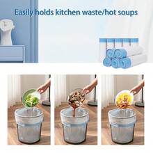 100 Pcs Extra Large Cat Litter Bags - Leak-Proof Cat Litter Box Liners, Thickened Drawstring Cat Litter Bags, Suitable For Automatic Cat Litter Boxes, Deodorizing Disposable Cat Litter Bags, 5 Rolls - 5 Volumes, 100 Pieces - View 8