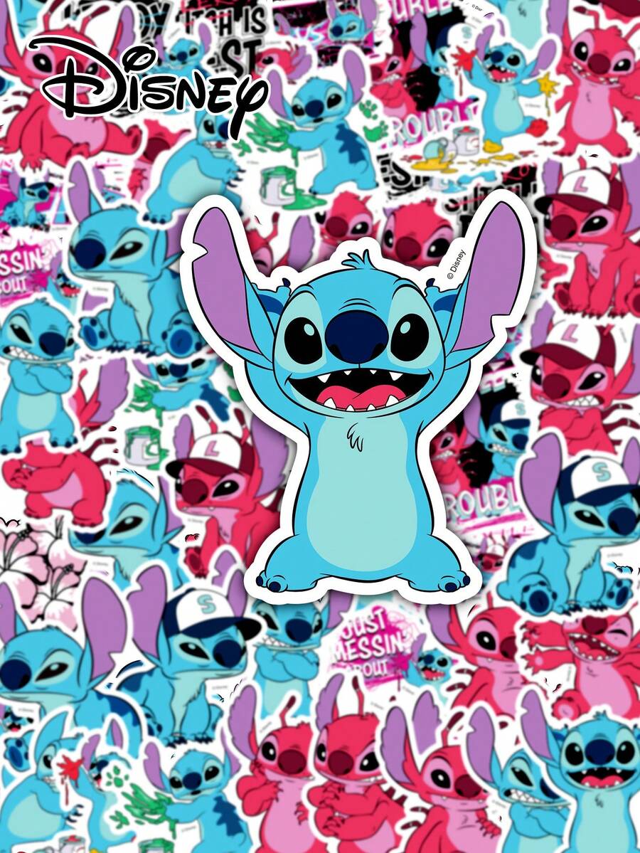 Disney 200/50PCS Big Ear Alien Monster Stickers, Red & Blue Contrast ...