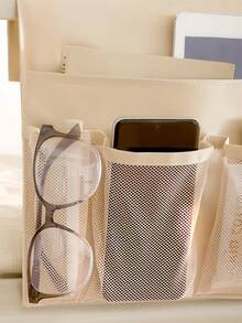 Multi-Pocket Wall Hanging Storage Bag, Fabric Hanging Storage Basket, Suitable For Dorm Bed Headboard And Behind Door, Home Miscellaneous Storage Bag, Dorm Essential - Multicolor - View 4