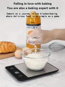 [Hot New Arrival] Smart Timer Coffee Scale, High-Precision Kitchen Scale With Timer And Weighing Functions, Precise Baking Tool Kitchen Scale, Design, Anti-Slip Silicone Pad On Bottom. (Batteries Not Included) - Multicolor - View 5