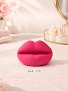 Cute Lips Shape Lipstick Holder, Aesthetic Makeup Organizer, Cosmetic Pen Storage Rack, Vanity Table Decor Gift For Makeup Lovers, Lip Product Not Included - Multicolor - View 12