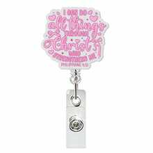 1pc Acrylic Retractable Badge Reel, Bowknot Heart Shaped Retractable Card Holder, Suitable For Nurses, Doctors, Teachers, Volunteers, Office Workers, Christmas, Valentine's Day - A - View 10