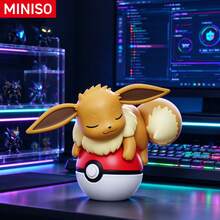 MINISO Figur Lampu Tidur Karakter Pokémon dengan Alas Bola Pokémon, Dikirim 1 Gaya Acak, Dekorasi Meja untuk Kamar Tidur, Hadiah Ulang Tahun Natal - Yang acak - View 4