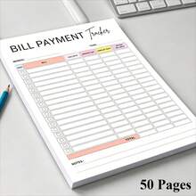1pc Bill Record Book, Family Bill Expense Tracking Financial Management, Income & Expenditure Tracking, Supports Daily Expense Tracking, Monthly Financial Summary, Income & Expenditure Analysis, Budget Control, Suitable For Home, School And Business Use - A5 - View 6