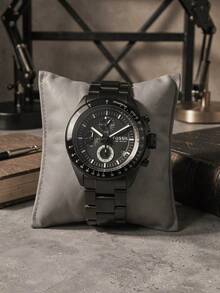 Fossil Men's Machine Chronograph - Black Stainless Steel, Tachymeter, 10 ATM - Black - View 4