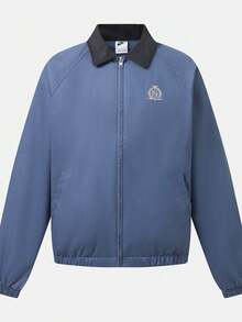Nike Men's AS M NK CLUB CAMPUS JKT NCC Woven Collarless Jacket IO4163-491 - Baby Blue - View 1