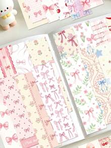 30pcs Pink Bow Bookmarks Small Cards Books Decorative Cards Reading Labeling Cards - A - View 7